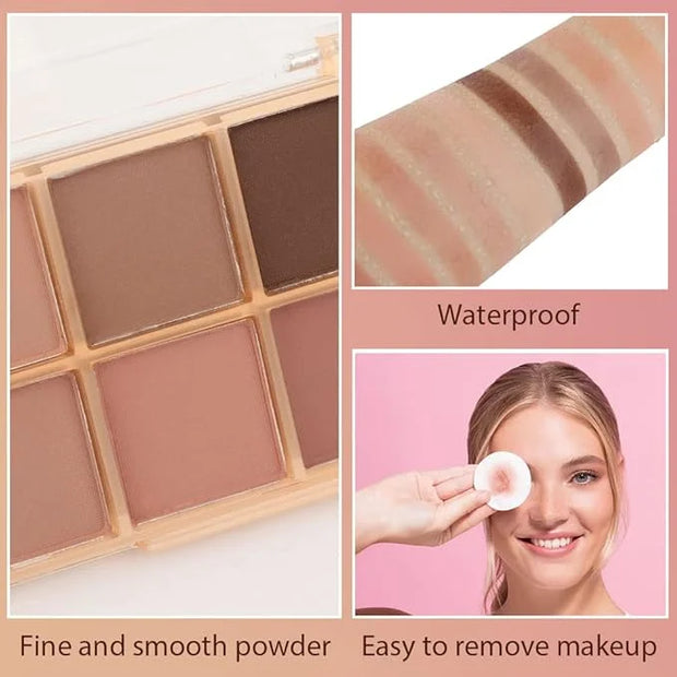 AMY'S DIARY 12Color Light Pink Purple Eyeshadow Palette, Long-Lasting, and Highly Pigmented. Elevate Your Eye Makeup– Unle...