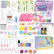 Jcoos Lip Gloss Making Kit 73PCS Lip Gloss Keychain Make Your Own Lip Gloss Kit, DIY Lip Gloss Making kit, Soap Making Kit...