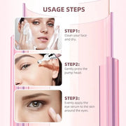 5% Caffeine Eye Cream & Under Eye Serum for Dark Circles and Puffiness Eye Care Eye Roller Serum with 360° Massage Ball Ey...