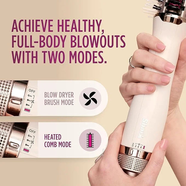 Shark HT202 SmoothStyle Heated Comb + Blow Dryer Brush, Dual Mode, for All Hair Types, Silk - Product Image