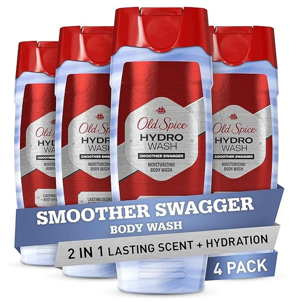 Old Spice Moisturizing Body Wash for Men, Hydro Wash, 2-in-1 Long Lasting Scent & Deep Hydration, 24/7 Shower Fresh, Smoot...