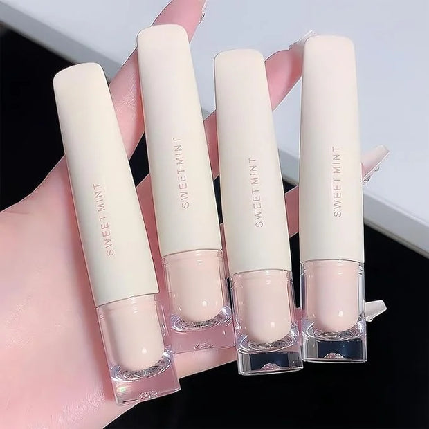 4 Pcs Hydrating Jelly Lip Gloss,Long Lasting Waterproof Non-Stick Cup Lip Glaze Set,Moisturizing Tinted Lip Balm,Mirror Li...