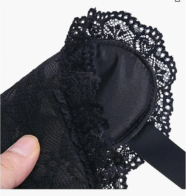 Soft Lace Eye Mask Party Ribbon Accessories, Eye Mask Comfortable Sleep Mask Can Be Adjusted to Shading Eyes, Travel,Home,...