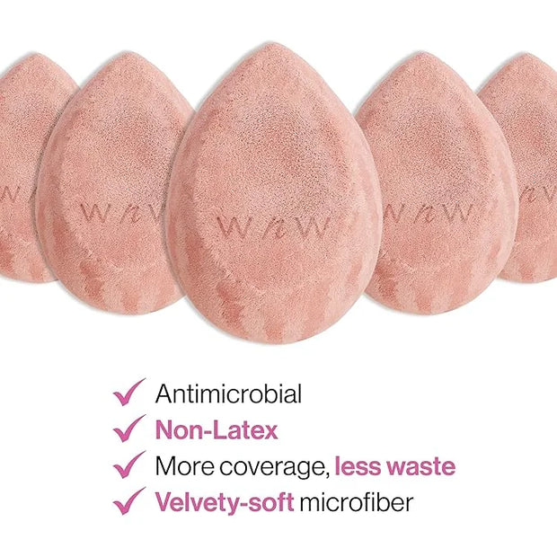 wet n wild Makeup Sponge - Low Product Absorption for Streak-Free Application, Effortless Blending Beauty for a Smooth Pro...