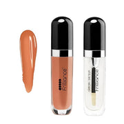 Frilliance Lip Duo Moisturizing Natural Lip Gloss Crystal Clear, Neutral Bliss, Cruelty Free Hypoallergenic All Skin Types...