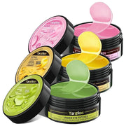 3 Packs 60 Pcs Under Eye Patches, Green+24K Gold+Pink, 30 Pairs Undereye Mask for Puffy Eye Dark Circle Treatment, Collage...