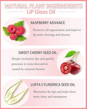 Tinted Moisturizing Lip Glow Oil,Hydrating Plumping Lip Gloss Lip Care Clear Toot Lip Oil for Dry Lip,Glow Reviver Lip Oil...