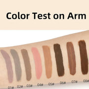 Matte Eyeshadow liquid Long Lasting High-pigmented Eye shadow Gel Eye Makeup (Matte Brown) - Product Image