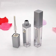 10 Pcs 7.5ml Plastic Square Clear Lip Gloss Tubes Vials with Mirror LED Light Lip Glaze Tube Bottles Refillable Makeup Lip...