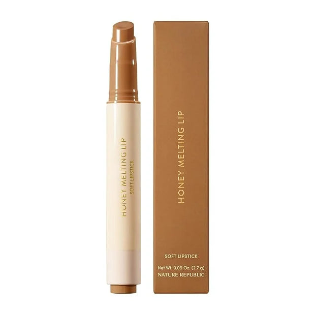 Nature Republic HONEY MELTING LIP (00 CHAI MILK TEA) SOFT LIP STICK Hydrating Gloss, Moisturizing balms, Sheer tint, Shine...