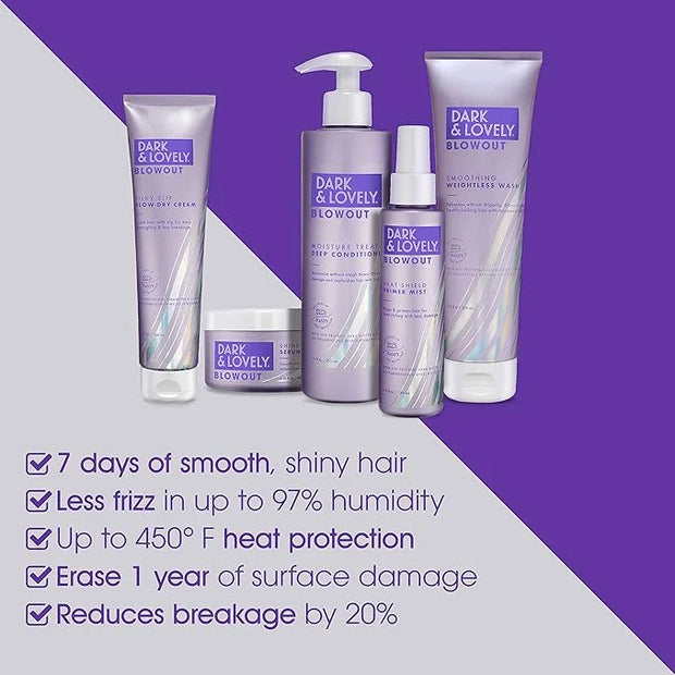 SoftSheen-Carson Interbeauty Dark&Lovely® Heat Protectant&Hair Detangler Moisturizing Blowout Silky Slip Blow Dry Cream wi...