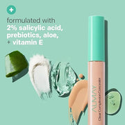 Almay Clear Complexion Acne & Blemish Spot Treatment Concealer Makeup with Salicylic Acid- Lightweight, Full Coverage, Hyp...