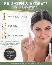 American Natural Eye Serum for Puffy Bags Under Eyes (0.5oz) - Dark Eye Circle Remover with Organic Cucumber & Chamomile E...