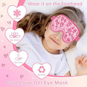 Cooling Eye Mask Cold Eye Compress Mask for Puffy Eyes, Reusable Eye Ice Pack Gel Ice Eye Mask for Tired Eyes, Eyes Surger...
