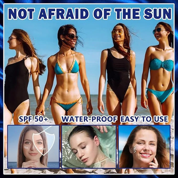 Sun Stick,Watery Sunscreen Stick for Face,Matte Long
