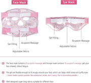 Ice Face Eye Mask for Cold Hot Compress Therapy, Gel Cooling Heat Facial Eye Mask Pack Reusable with Acupoint Massage & To...