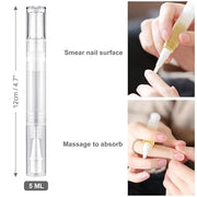 10Pack 5ML Transparent Twist Pens, Empty Nail Oil Pen Brush Cosmetic Lip Gloss Container Applicators - Product Image