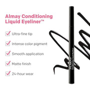 Almay Conditioning Liquid Eyeliner, Longwearing, Waterproof, Hydrating, 20 Brown, 0.03 fl oz. - Product Image