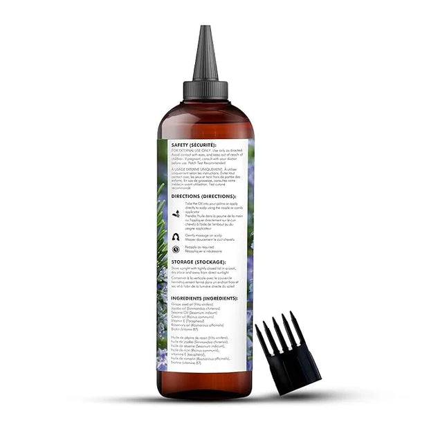 Majestic Pure 100% Pure Rosemary Oil with Biotin for Hair Care, Strengthening, Nourishing, and Volumizing Formula with Joj...