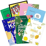 FACETORY Deluxe Self-Care Mask Bundle with 3 Nourishing Hair Masks, 7 Hydrating Face Sheet Masks, and 3 Softening Body Mas...