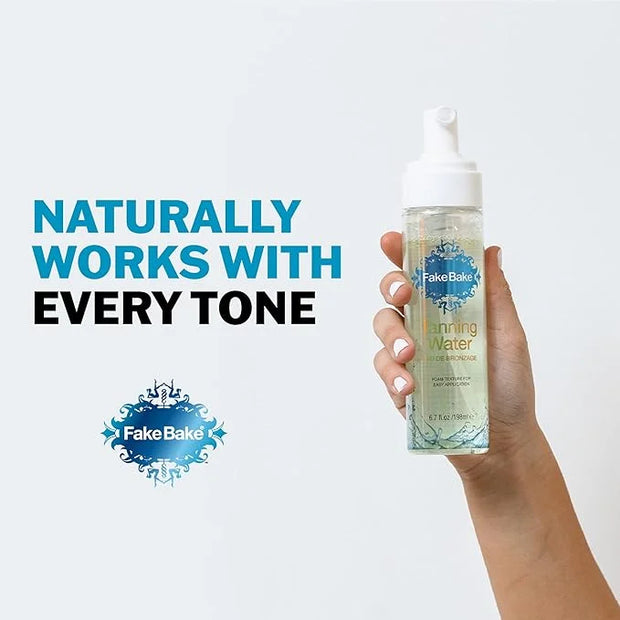 Fake Bake Tanning Water Self Tanner Instant Glow with Hydrating Passion Flower Rejuvenation - Natural Looking Sunless Bron...