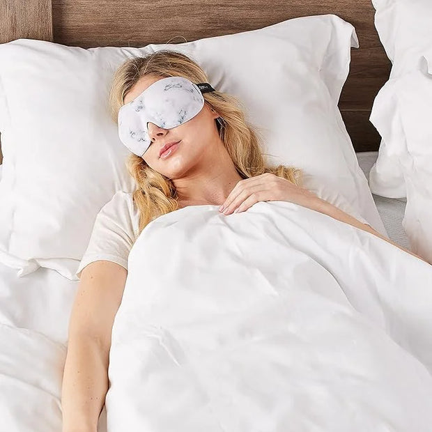 Bucky 40 Blinks No Pressure Printed Eye Mask for Travel & Sleep, Marble, One Size - Product Image