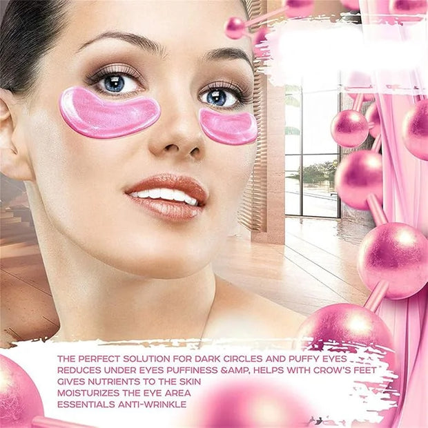 Under Eye Patches - 30 Pairs Collagen Eye Mask Eye Patches for Puffy Eyes and Dark Circles, Anti Aging Moisturizing Gel Ey...