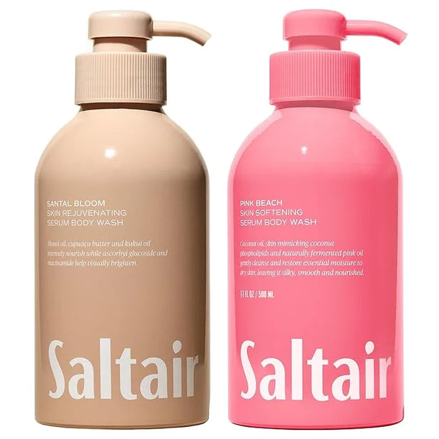 Saltair Body Wash, Signature Scents 2-Pack. Moisturizing Body Cleanser with Monoi Oil and Cupuacu Butter. Luxury Shower Ge...