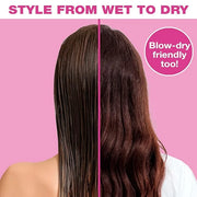 The Knot Dr. hair brush by Conair - Detangling hair brush - Removes Knots and Tangles in wet or dry hair- Black Neon w/Tra...