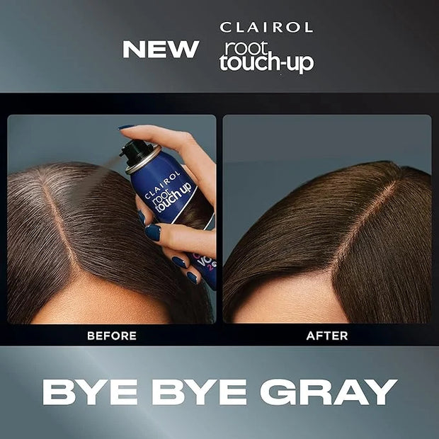 Clairol Root Touch-Up Color + Volume 2-in-1 Temporary Spray, Medium Brown Hair Color, Pack of 1 - Product Image