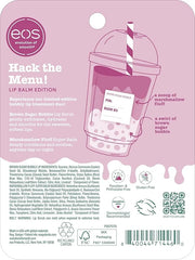 eos Flavor Lab Secret Menu Gift Set - Brown Sugar Boba Lip Scrub & 24H Moisture Super Balm, Limited-Edition Lip Treatment,...