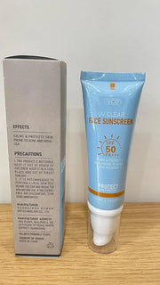VGO Clear Face Sunscreen SPF 50, Hydrating Sun Essence Face Sunscreen Leaves No Sticky Feeling Travel Size Sunscreen Again...