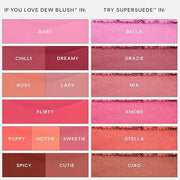Saie Dew Liquid Blush for Cheeks - Hydrating Cream Blush Stick with a Blendable + Buildable Formula - Skincare Infused Dew...