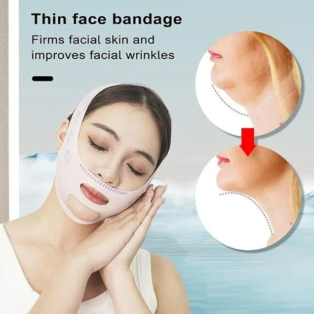 20 Pairs Lip Masks & Eye Masks,V- Face Lift Strap, 24K Gold Gel Crystal Collagen Eye Pads,Moisturizing Lip Mask Crystal Pa...