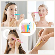 D 21 PCS Eyebrow Razor,Dermaplane Razor,Face Razors for Women and Men,Dermaplaning Tool for Face,3 Colors Facial Hair Shav...