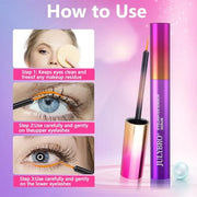 Eyelash Growth Serum, Rapid Lash Enhancing Serum with Natural Ingredients for Longer, Fuller Thicker Looking Lashes Vegan ...