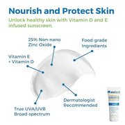 Waxhead Mineral Sunscreen, Non Nano Zinc Oxide Sunscreen, Non Toxic Sunscreen, Natural Sunscreen, Tattoo Sunscreen, Biodeg...