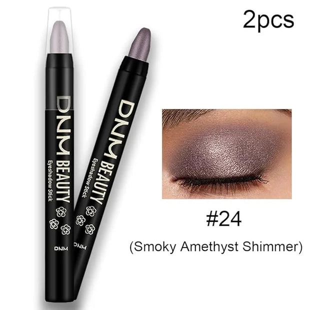evpct 2Pcs Cream Eyeshadow Sticks Set for Eyes Waterproof, Smoky AmethystShimmer Matte Eye shadow Stick Pencil Pen Bulk so...