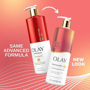 Olay Body Lotion for Women, Age Defying with Niacinamide Serum, Visibly Reduce Signs of Skin Aging, 24hr Moisture & Hydrat...