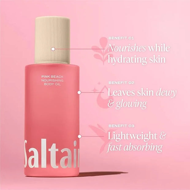Saltair - Pink Beach Body Oil - Nourishing Body Moisturizer - 2 Pack - Product Image