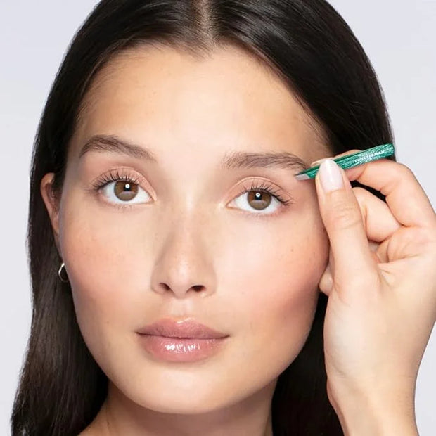 Tweezerman Emerald Shimmer Micro Mini Slant & Point Tweezer Set - Eyebrow Tweezers for Women and Men - Product Image