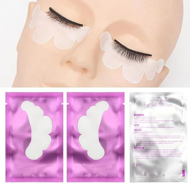 100 Pair Cloud Shape Eye Under Gel Pads Eyelash Extensions Patches,Lash Extension Lint Free Under Hydrogel Eye Mask Pads B...