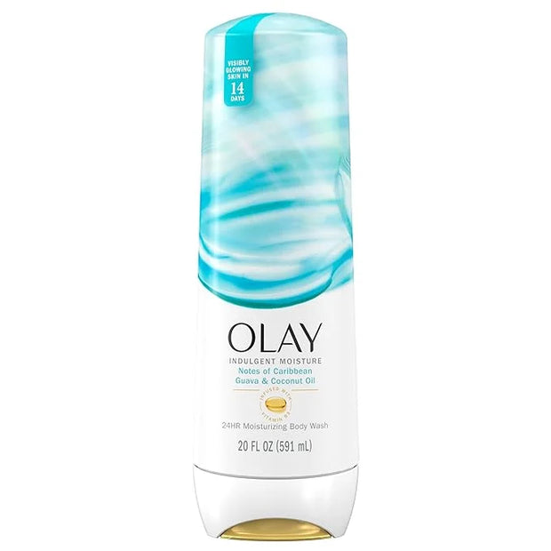 Olay Body Wash for Women, Indulgent Moisture, 24hr Moisturizing & Nourishing Formula, Infused with Vitamin B3 Complex, Lux...