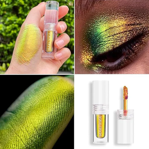 MAKI YIKA Liquid Eyeshadow Chameleon Metallic Eyeshadow Color Shifting Highly Pigmented Long Lasting With No Creasing Mult...