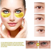 Q.Z.Art 60 Pcs 24K Gold Under Eye Patches, Anti-Aging Eye Mask Infused with Collagen and Hyaluronic Acid - Reduce Dark Cir...
