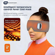Heating or Cooling Eye Mask for Dark Circles and Eye Neck Padeye Mask Skincare and Puffiness, Intelligent Heating Physical...