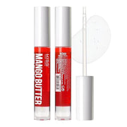 3 PACK Lip Oil Gloss, Hydrating Non-Sticky Lip Oil, 100% Natural Oil Clear Lip Gloss, Lightweight Lip Moisturizer (Rosegol...