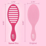 Wet Brush Speed Dry Hair Brush, Pink Frost - Vented Design & Soft HeatFlex Bristles Are Blow Dry Safe - Ergonomic Handle M...