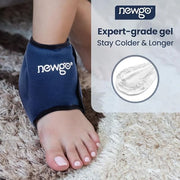 NEWGO Bundle of Cooling Eye Mask and Ankle Ice Wrap Blue - Product Image