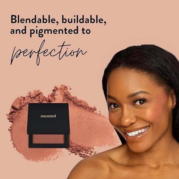 Mented Cosmetics Made in Italy, Cruelty Free Makeup, Vegan, Paraben Free, Shimmer Cheek Blush Palette for Face, Powder Fac...